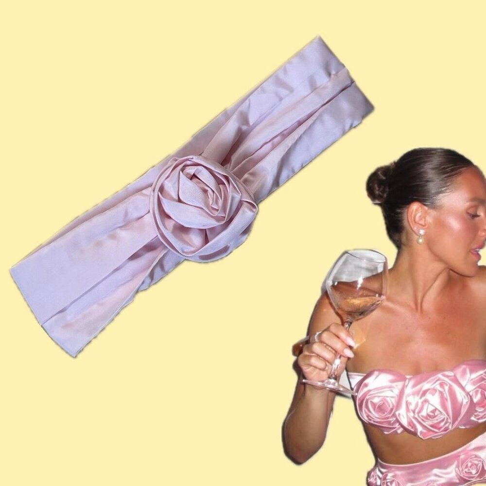 🧡 2 for 10$ Coquette Barbie Princess Rosette Waist Belt